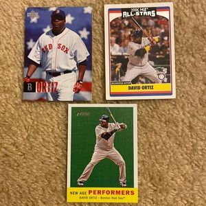 David Ortiz Red Sox baseball cards